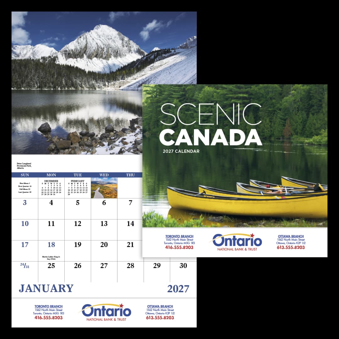 Scenic Canada - Stapled Calendar