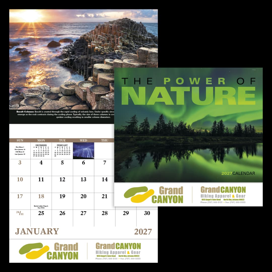 The Power of Nature - Stapled Calendar