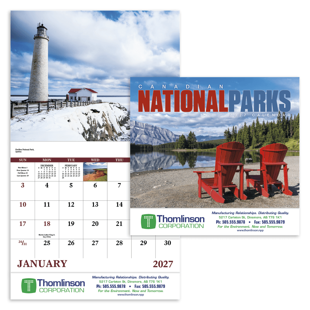 Canadian National Parks - Stapled Calendar