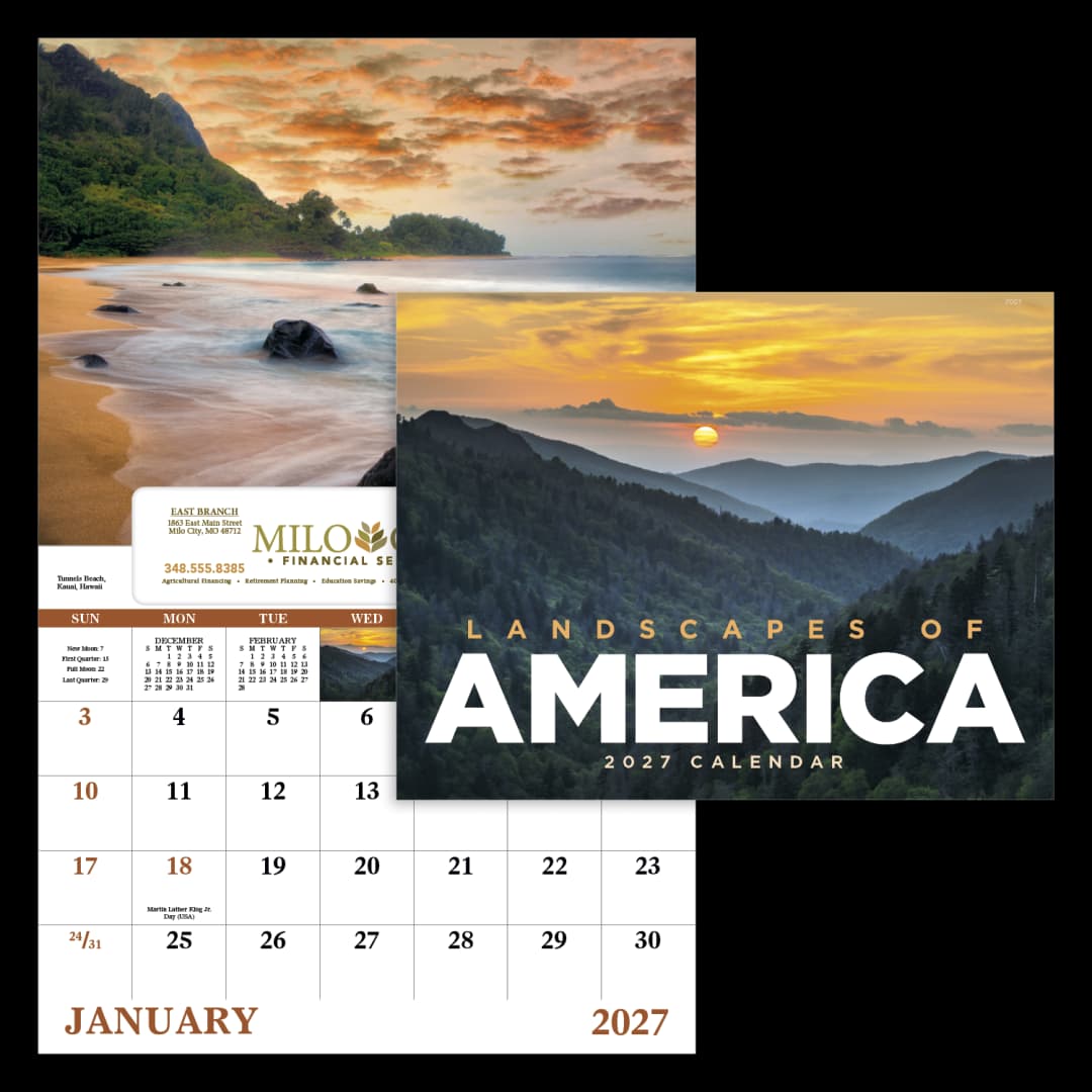 Landscapes of America - Window Calendar