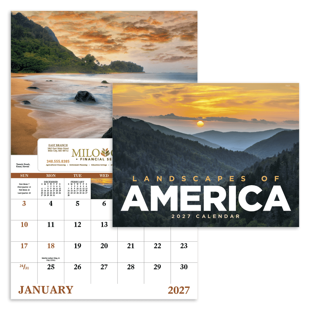 Landscapes of America - Window Calendar