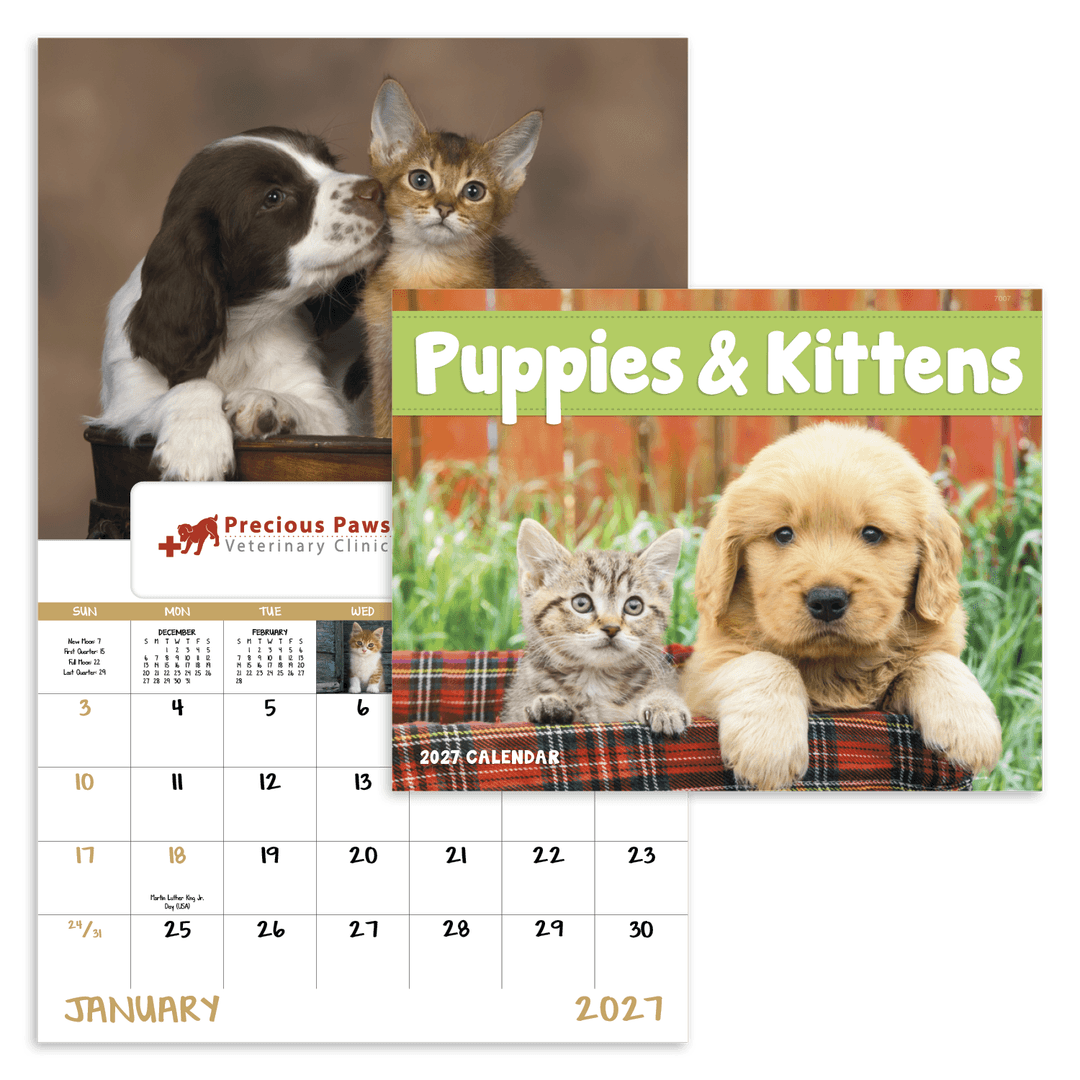 Puppies & Kittens - Window Calendar