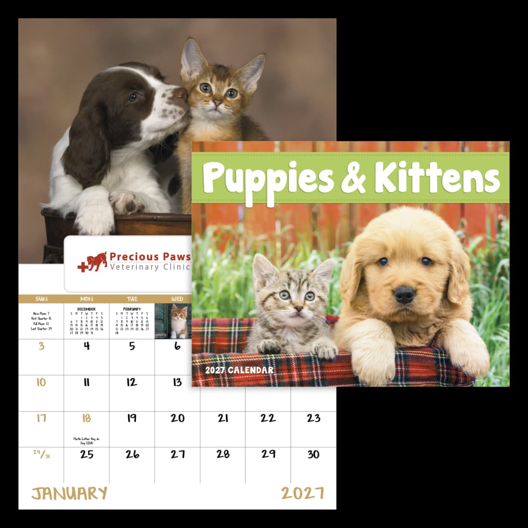Puppies & Kittens - Window Calendar