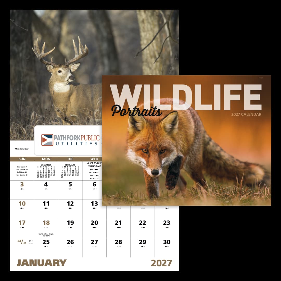 Wildlife Portraits - Window Calendar