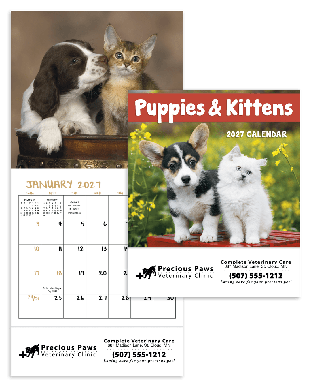 Puppies & Kittens - Mini Calendar