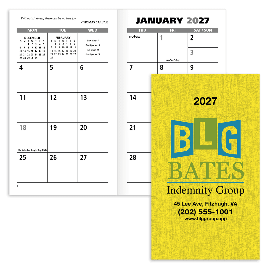 Value Monthly Pocket Planner