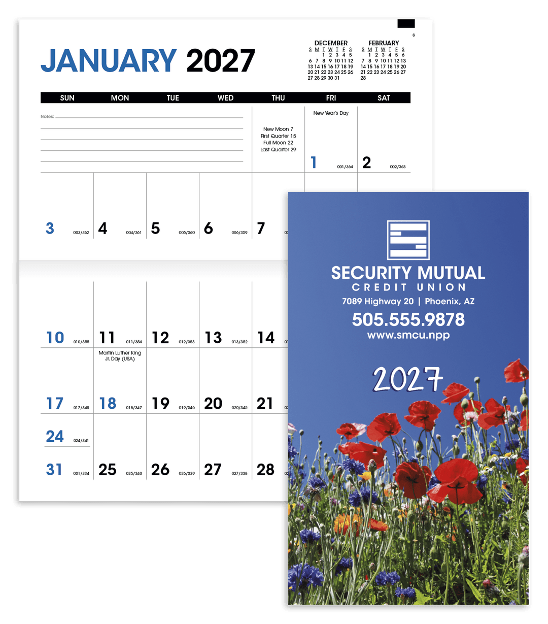 Colorful Impressions Monthly Pocket Planner