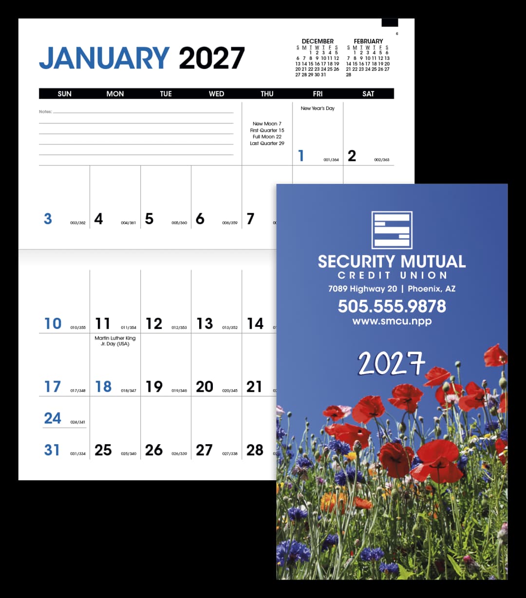 Colorful Impressions Monthly Pocket Planner