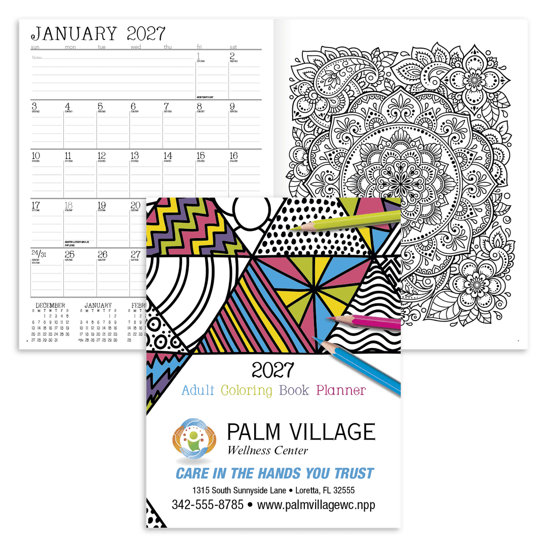 Adult Coloring Book Planner