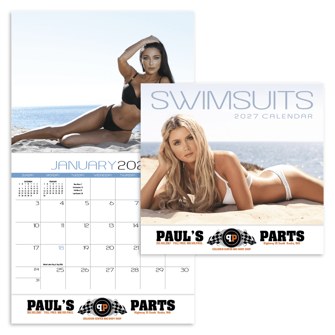 Swimsuits Appointment Calendar - Stapled