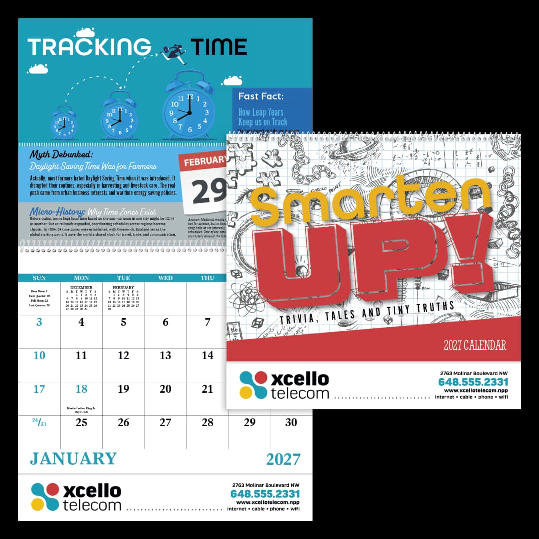 Smarten Up! Trivia, Tales & Tiny Truths - Spiral Calendar