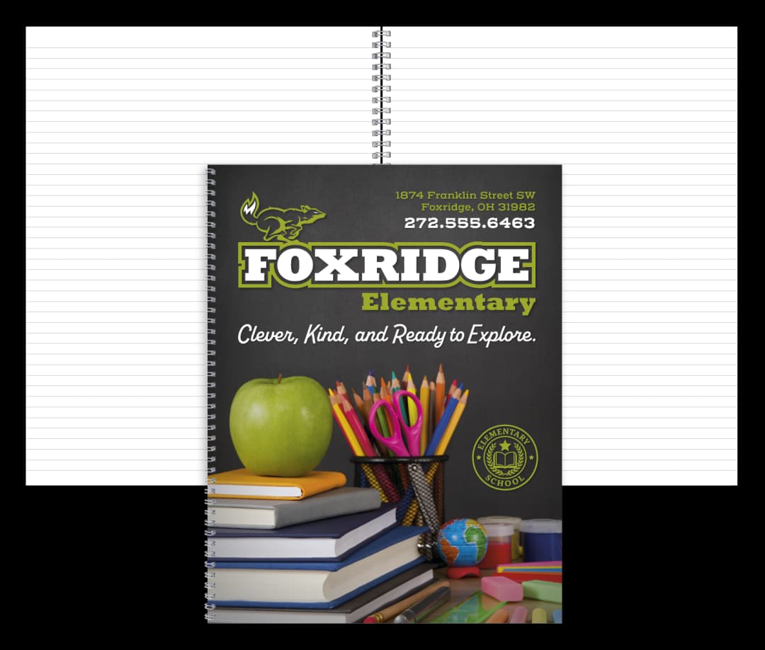 8.5" x 11" Full-Color Notebook