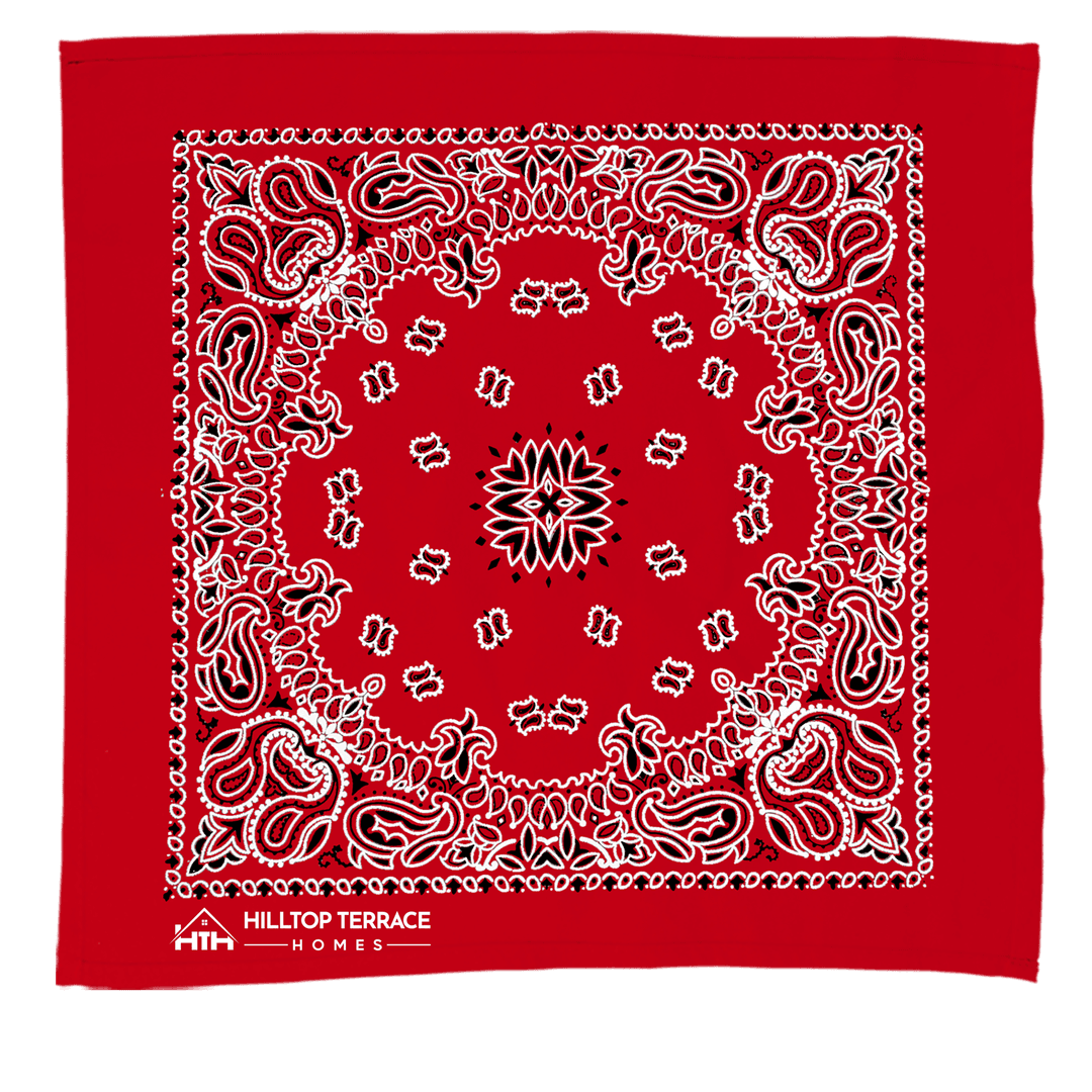 22" Bandana with Stock Paisley Pattern