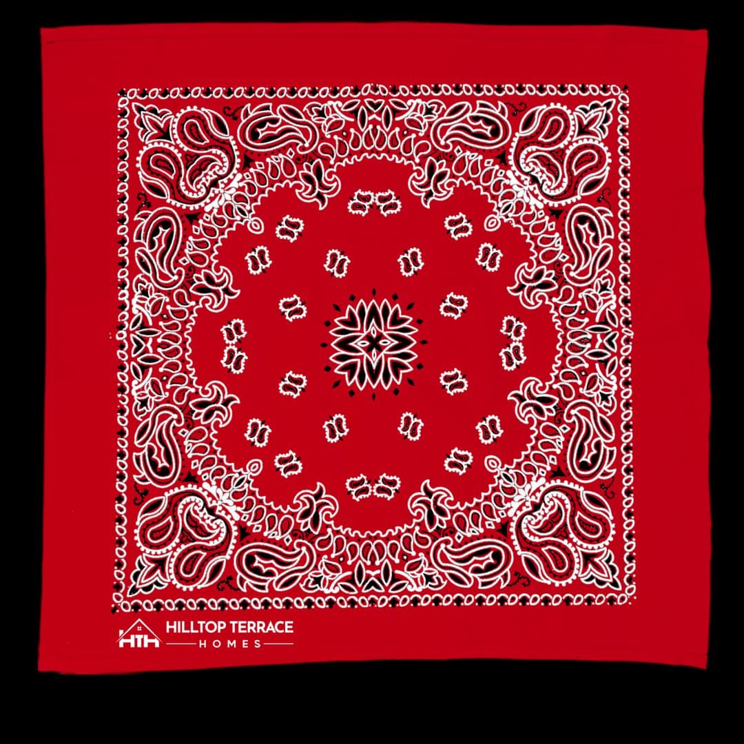 22" Bandana with Stock Paisley Pattern
