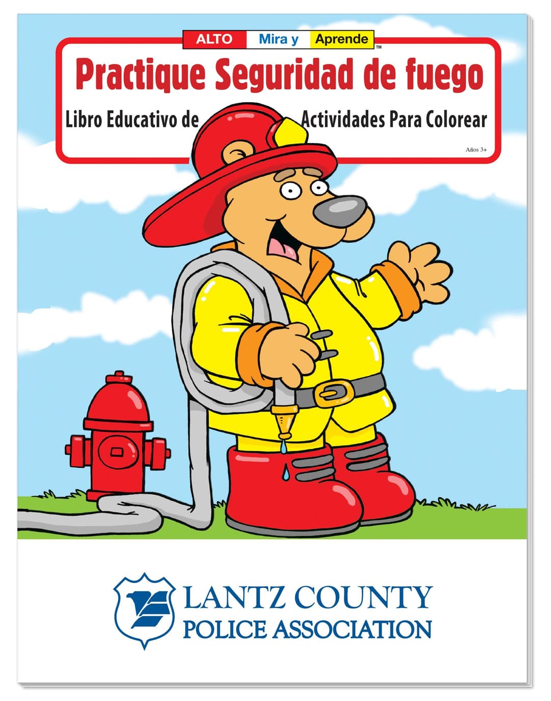 Coloring Book: Practice Fire Safety (Spanish)