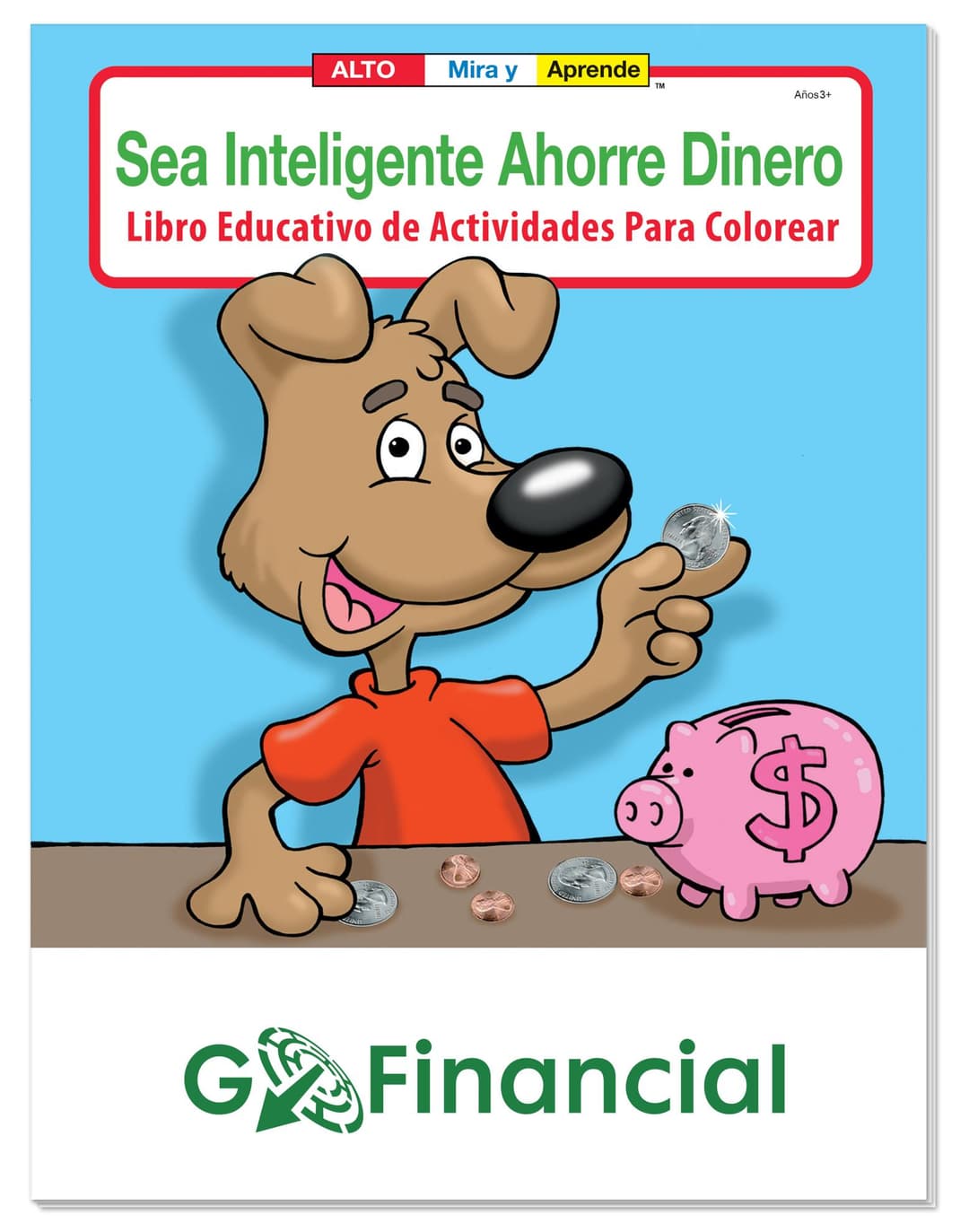 Coloring Book: Be Smart, Save Money (Spanish)