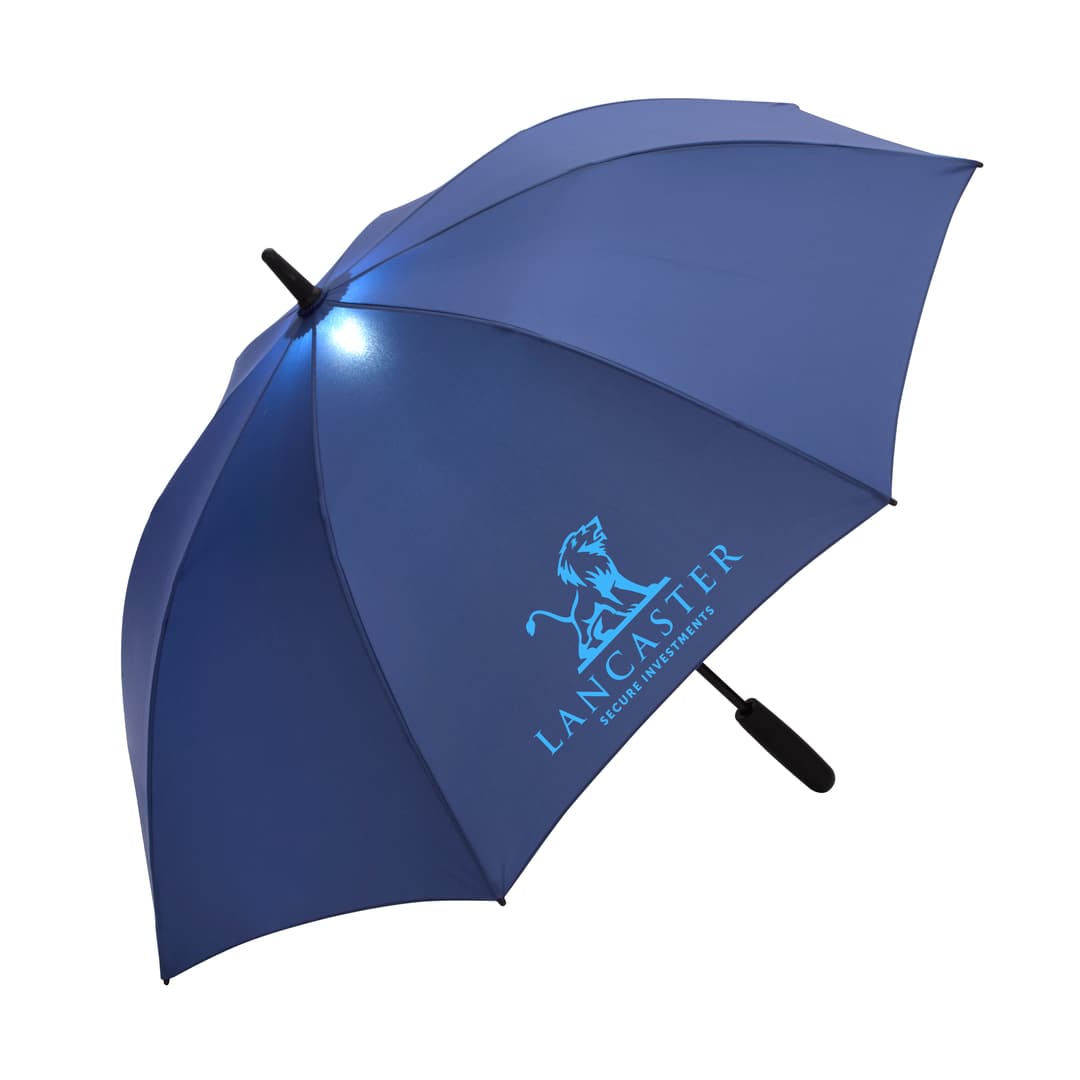 50" RPET Bright Light Auto-Open Stick Umbrella