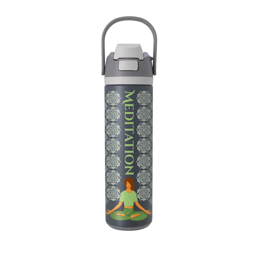 PopFlow Recycled Stainless Steel Sport Bottle - 25 oz.