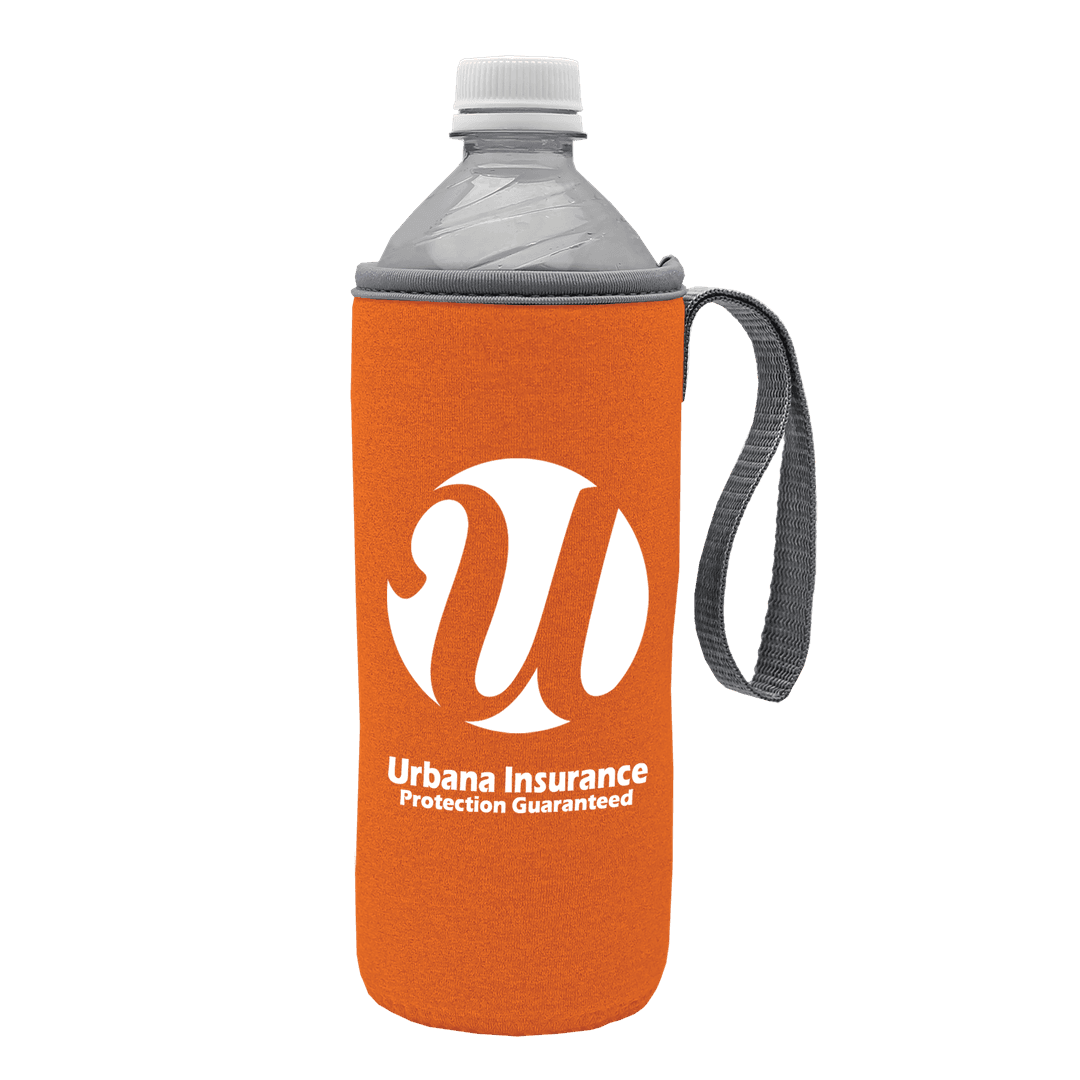 Insulated Water Bottle Caddy with Carry Strap