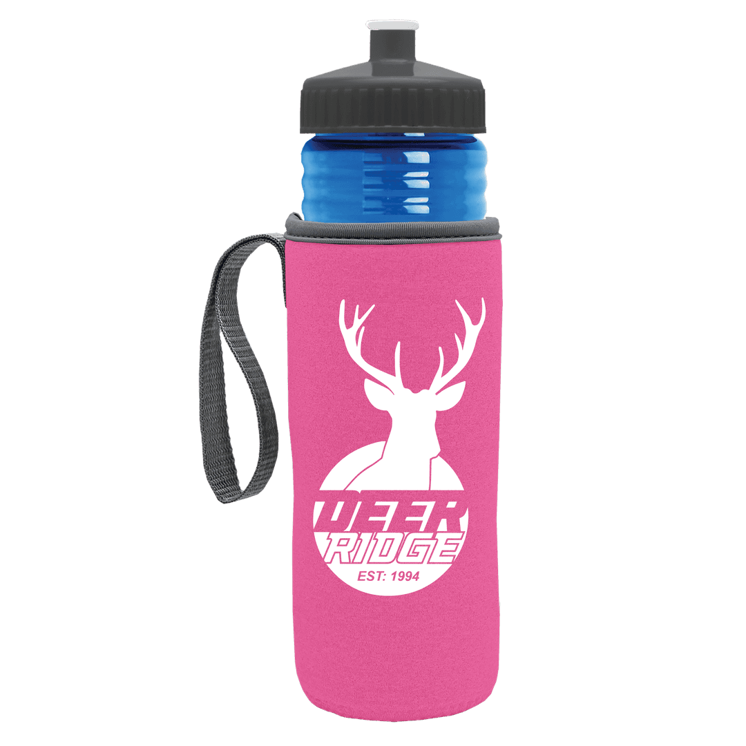 Lifeguard Bottle with Push-Pull Lid and Insulated Caddy - 24 oz.