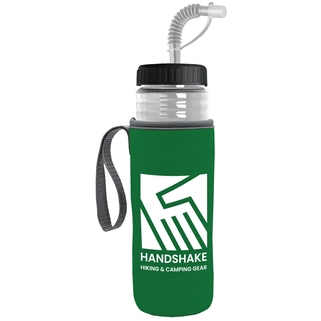 Lifeguard Bottle with Straw Lid and Insulated Caddy - 24 oz.