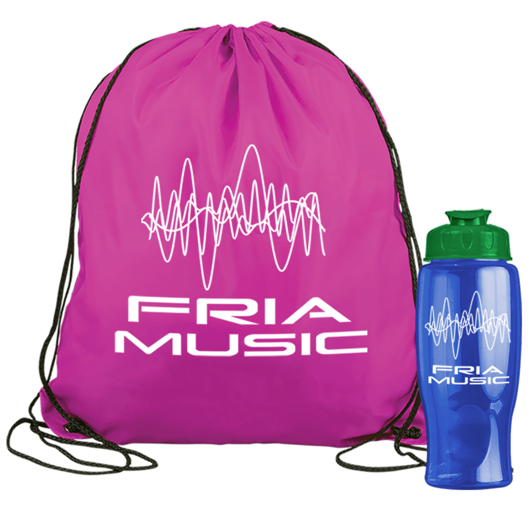 Graduate Drawstring Backpack with 27 oz. Bottle