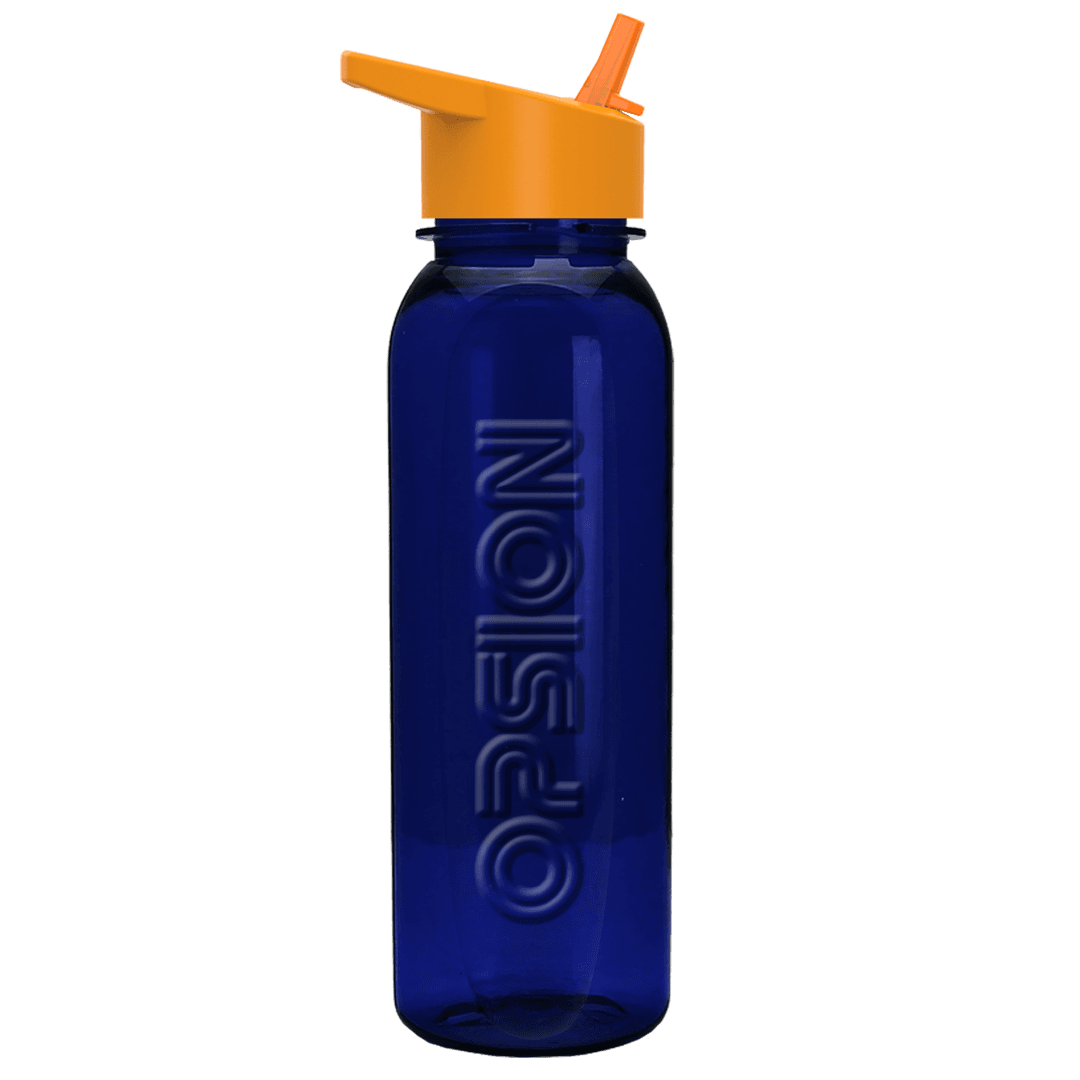 Boss Embossed Tritan® Bottle with Flip-Straw Lid - 24 oz.