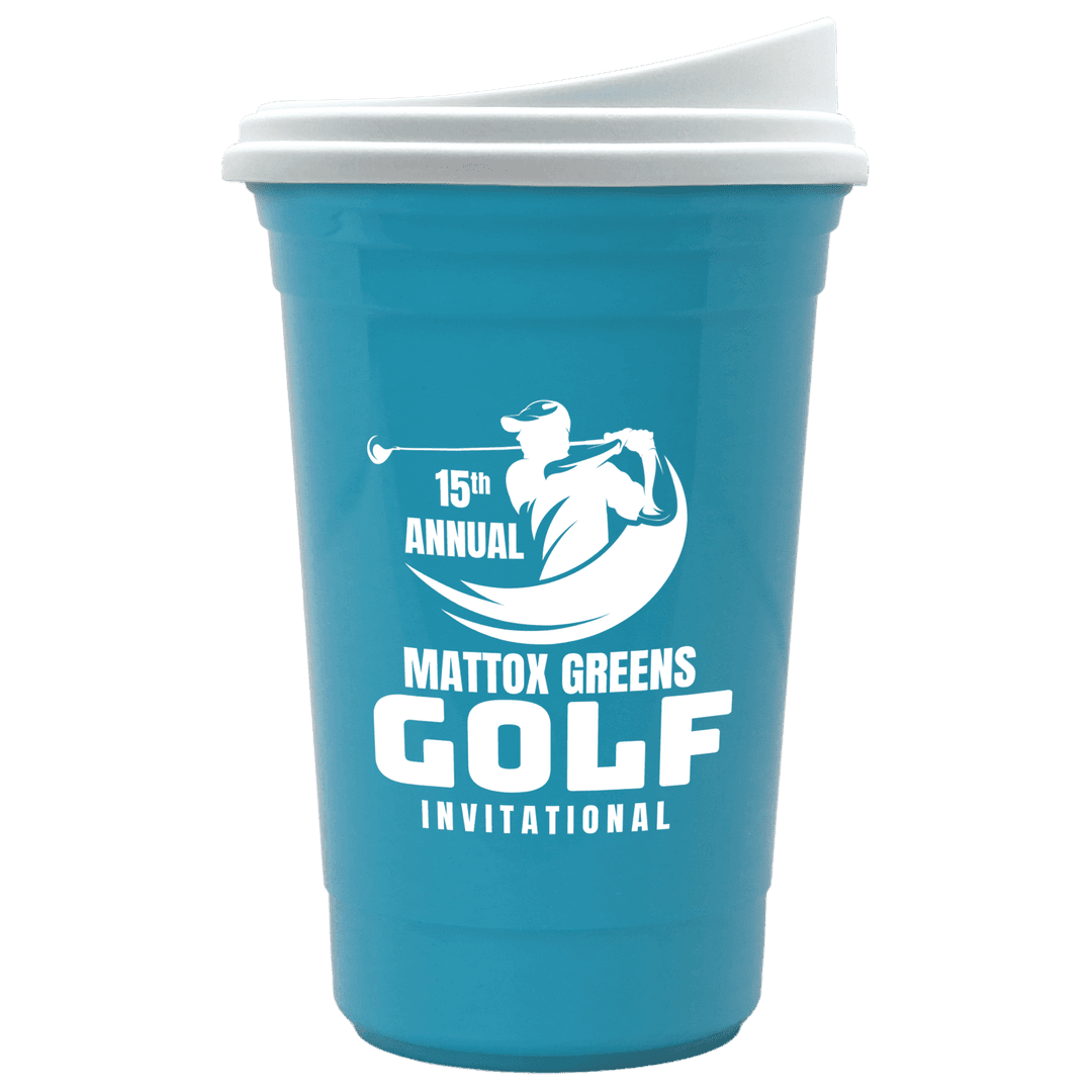 Varsity Double-Wall Tumbler with Liner and Slider Lid - 16 oz.