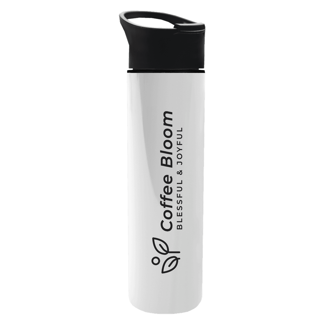 Slim Double-Wall Insulated Bottle with Pop-Up Lid - 16 oz.