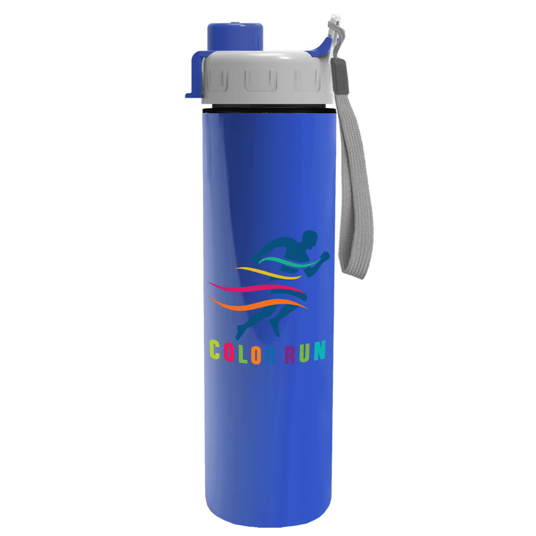 Slim Double-Wall Insulated Bottle with Quick-Snap Lid - 16 oz.