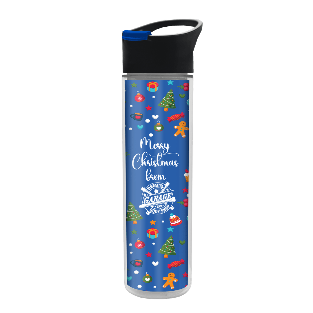 Chiller Insulated Bottle with Pop-Up Lid and Full-Color Paper Insert - 16 oz.
