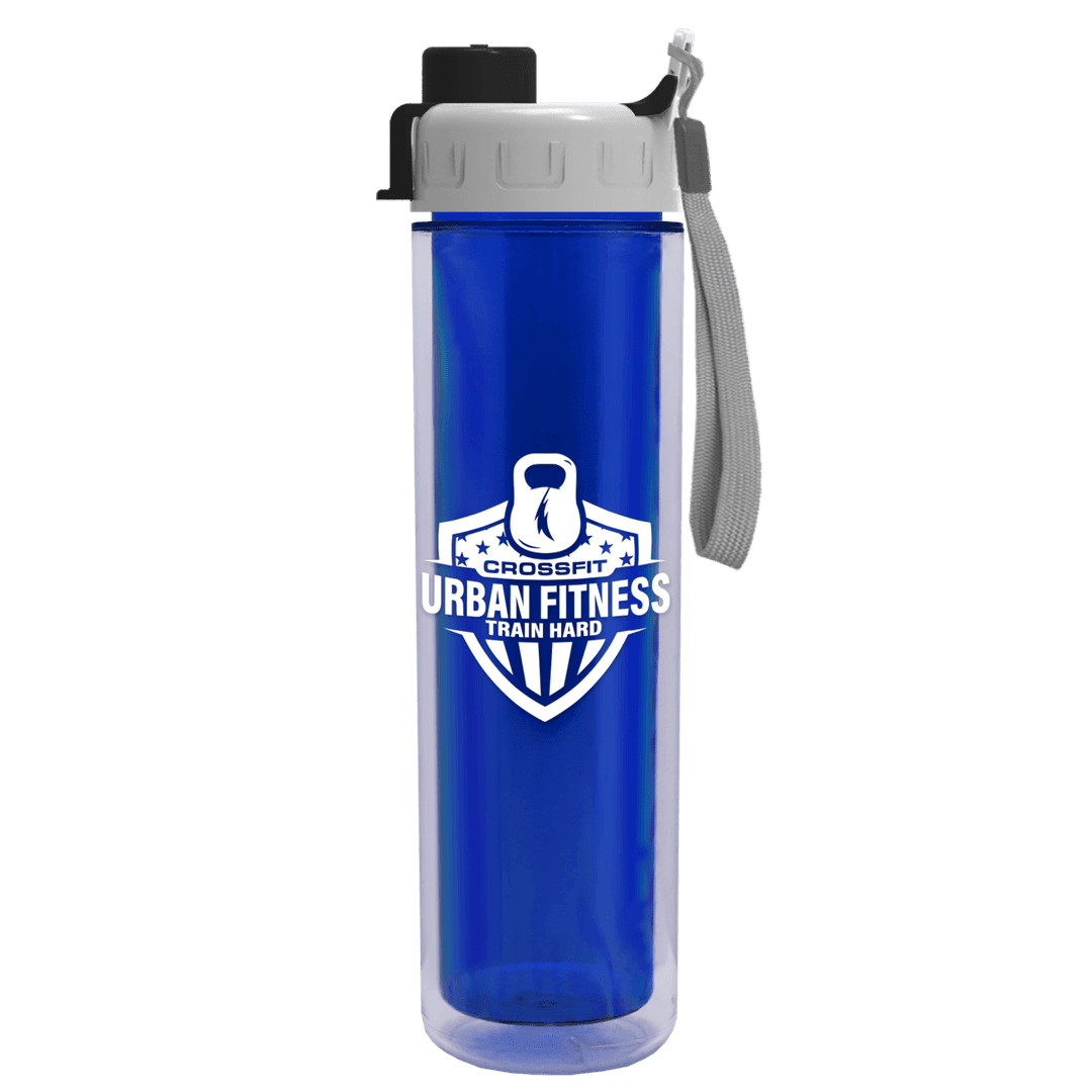 Chiller Double-Wall Insulated Bottle with Quick-Snap Lid - 16 oz.