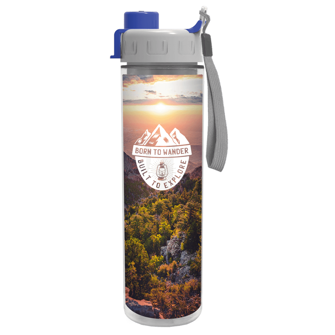 Chiller Insulated Bottle with Quick-Snap Lid and Full-Color Paper Insert - 16 oz.