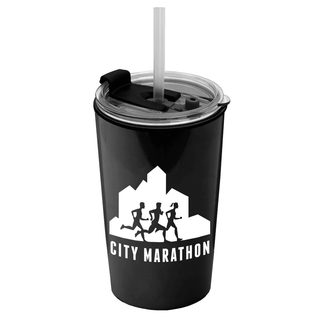 Sentinel Metallic Acrylic Tumbler with 2-in-1 Lid with Straw - 14 oz.
