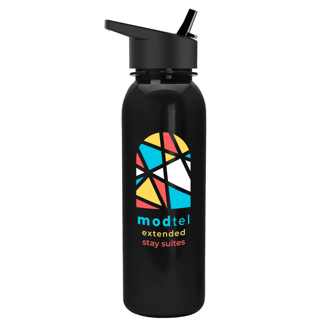 Terrain Metallike Bottle with Flip-Straw Lid - 24 oz.