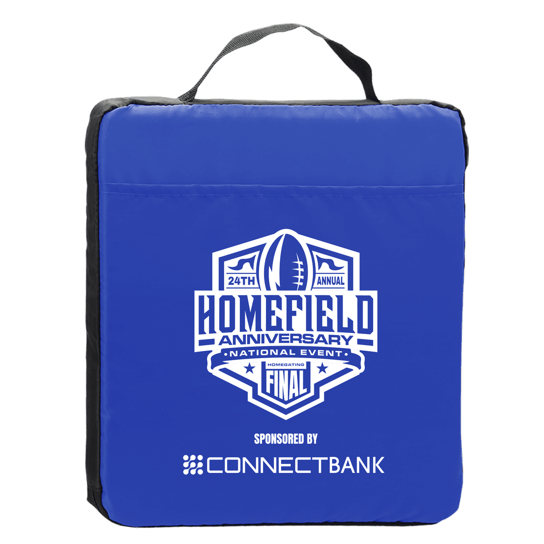 13.5" Fabric Stadium Cushion with Pocket