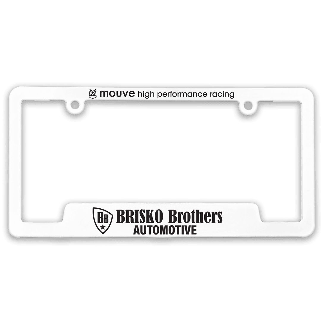3-D Corner-View License Plate Frame