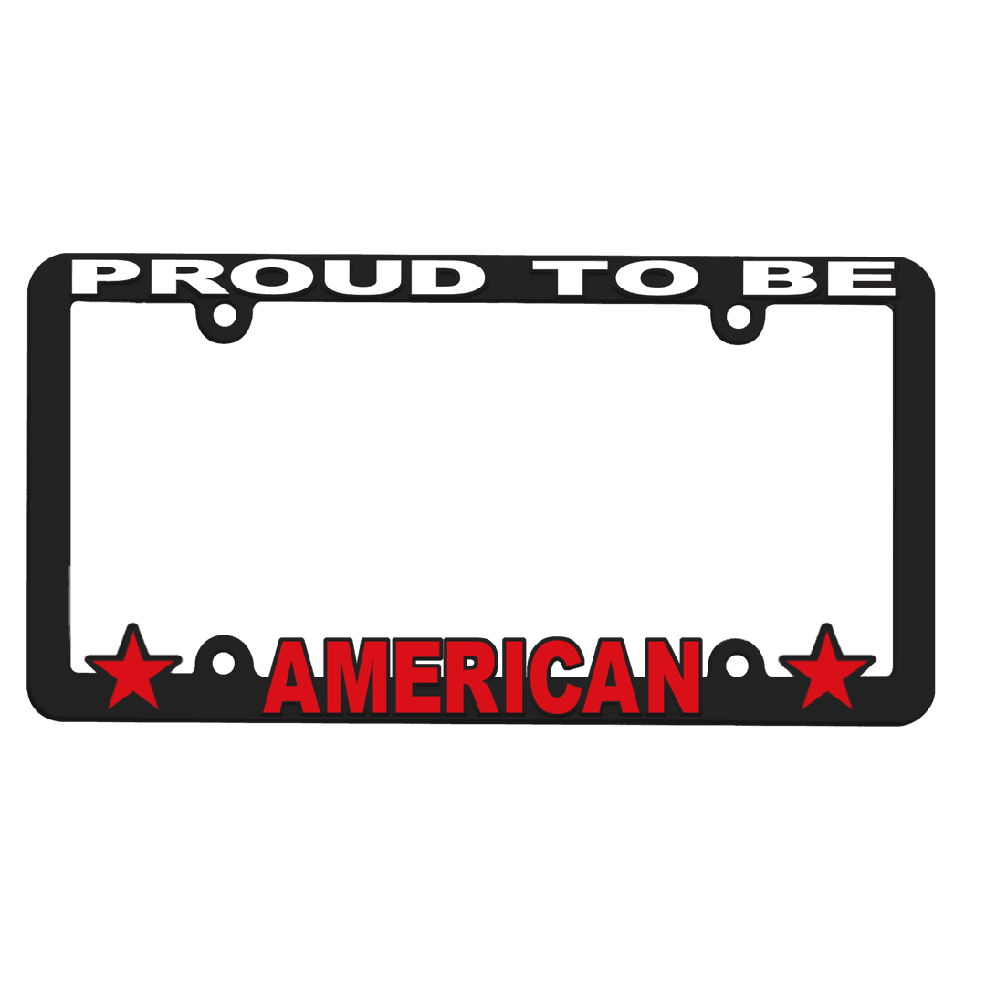 3-D Full-View License Plate Frame