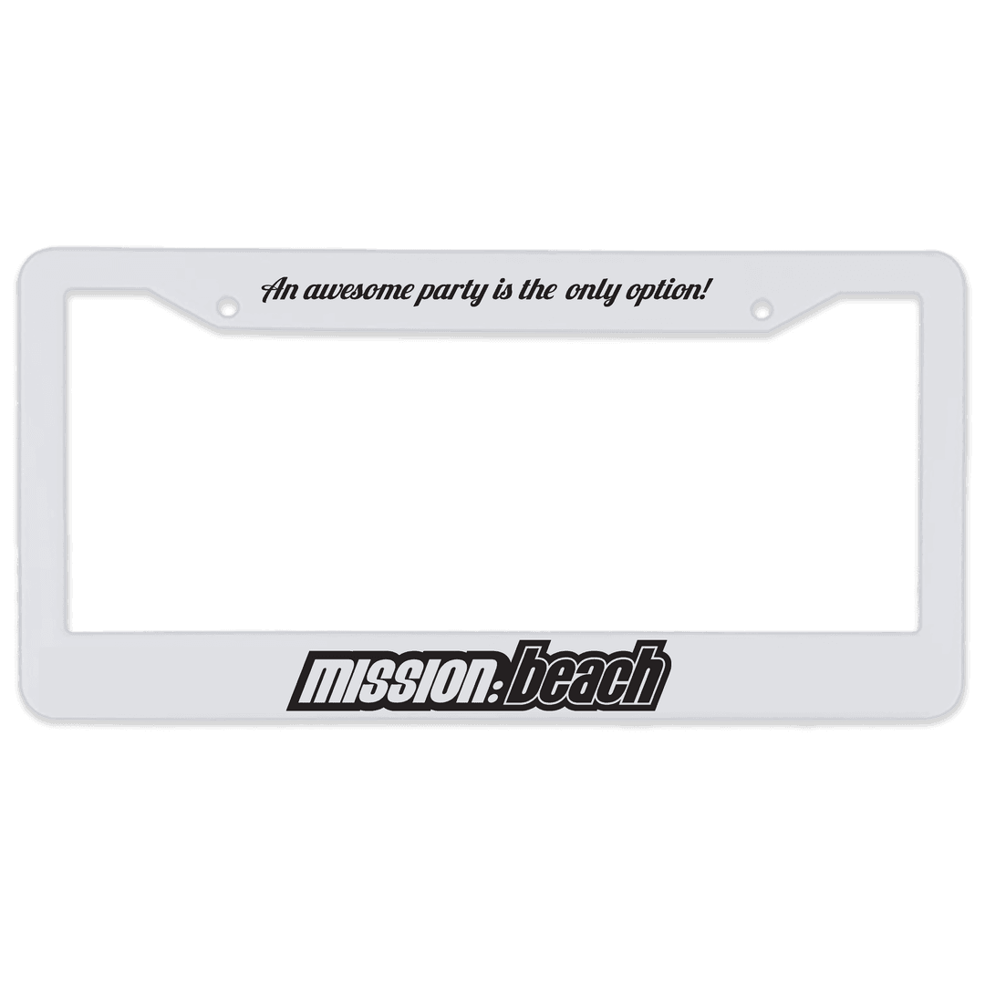 3-D Two-Corner License Plate Frame
