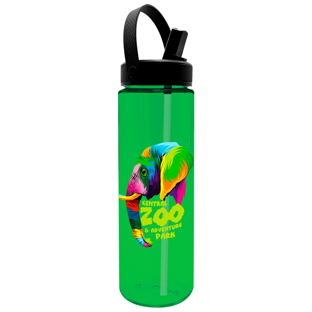 Freedom Tritan® Renew Bottle with Flip-Straw, Swivel-Handle Lid - 28 oz.