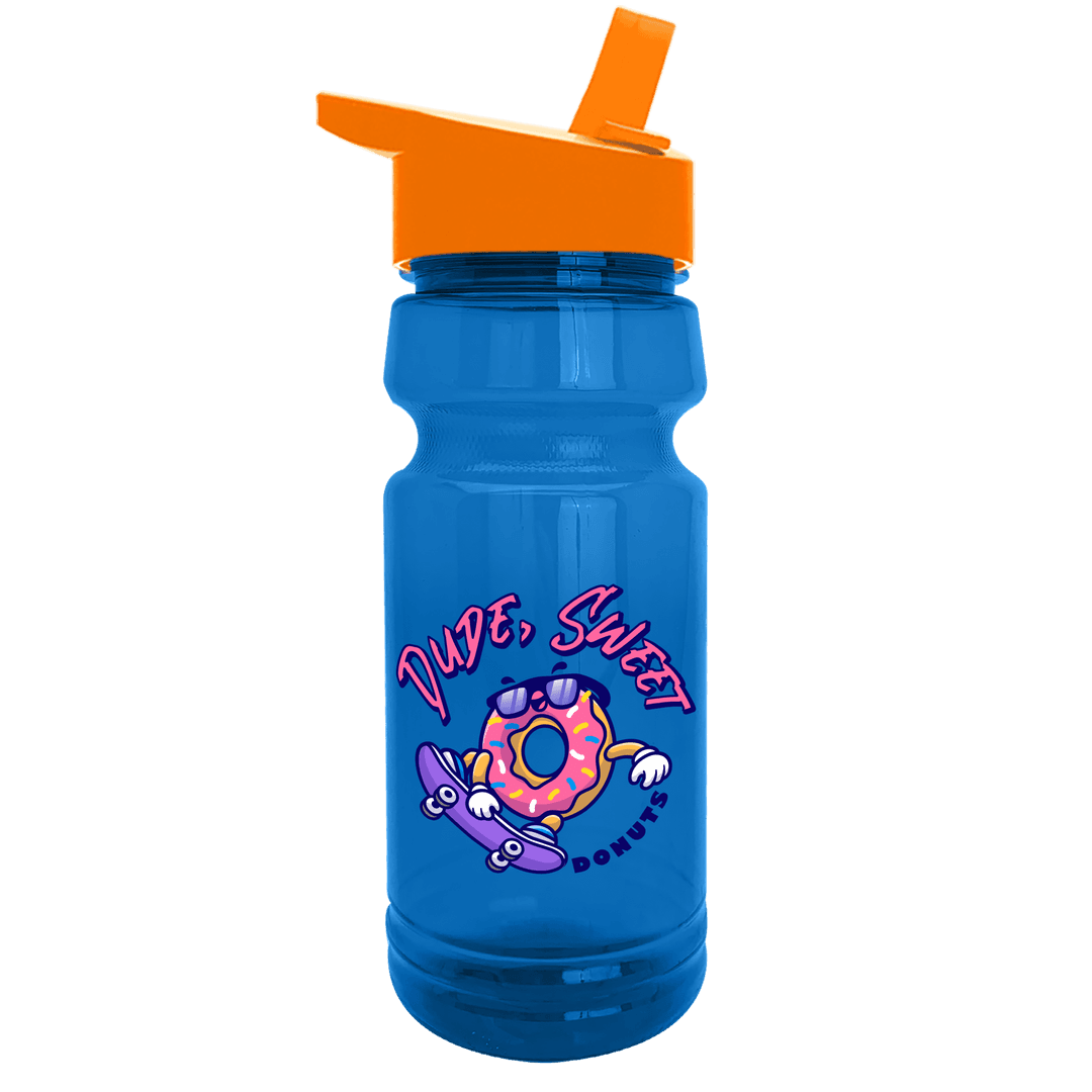 Trainer RPET Bottle with Flip-Straw Lid - 24 oz.