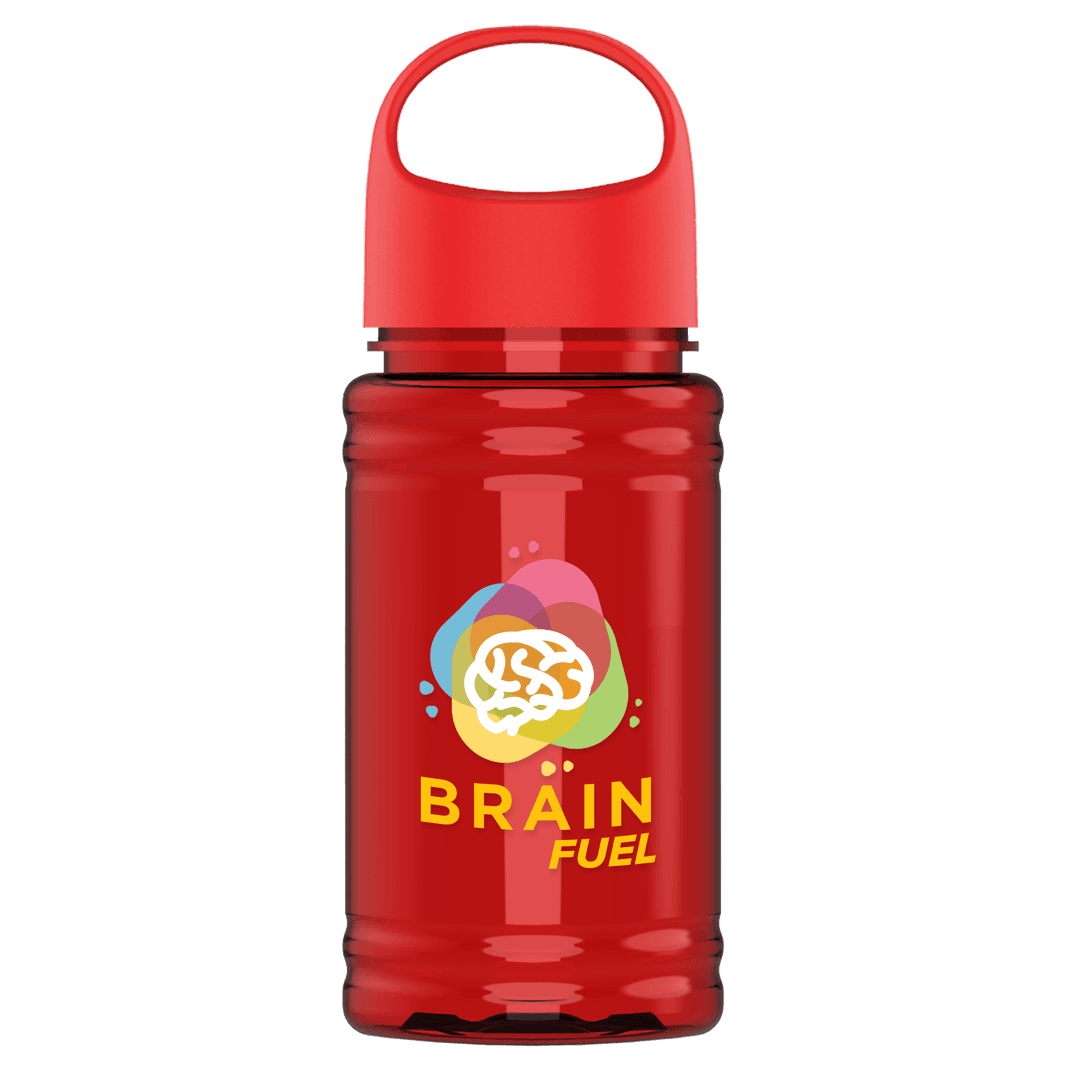 Mini RPET Bottle with Oval Crest Lid - 16 oz.