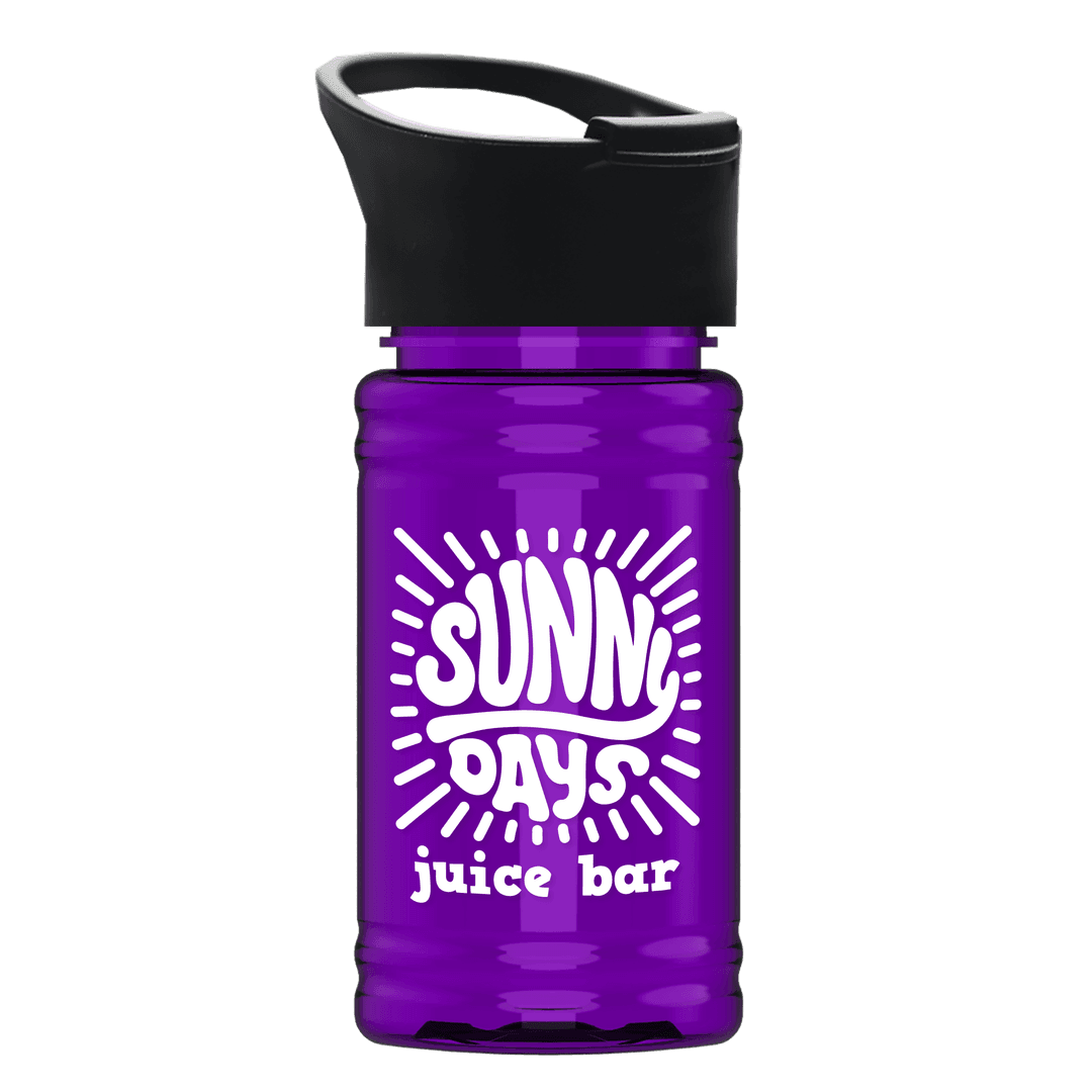 Mini RPET Bottle with Pop-Up Lid - 16 oz.