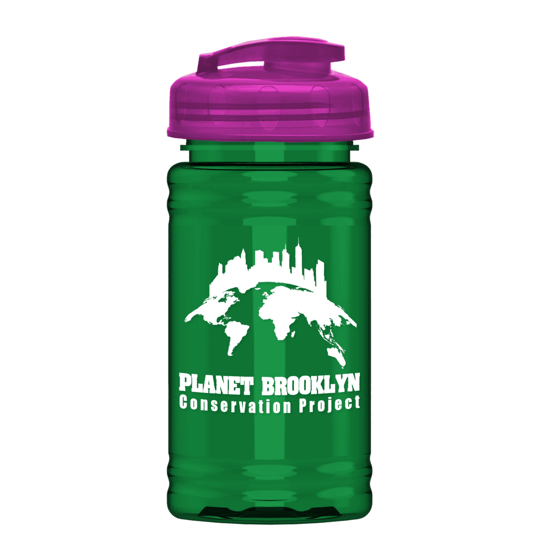 Mini RPET Bottle with Flip-Top Lid - 16 oz.