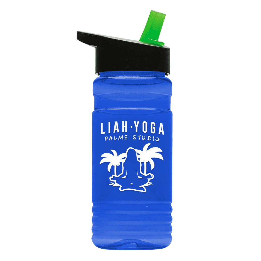 RPET Bottle with Flip-Straw Lid - 20 oz.