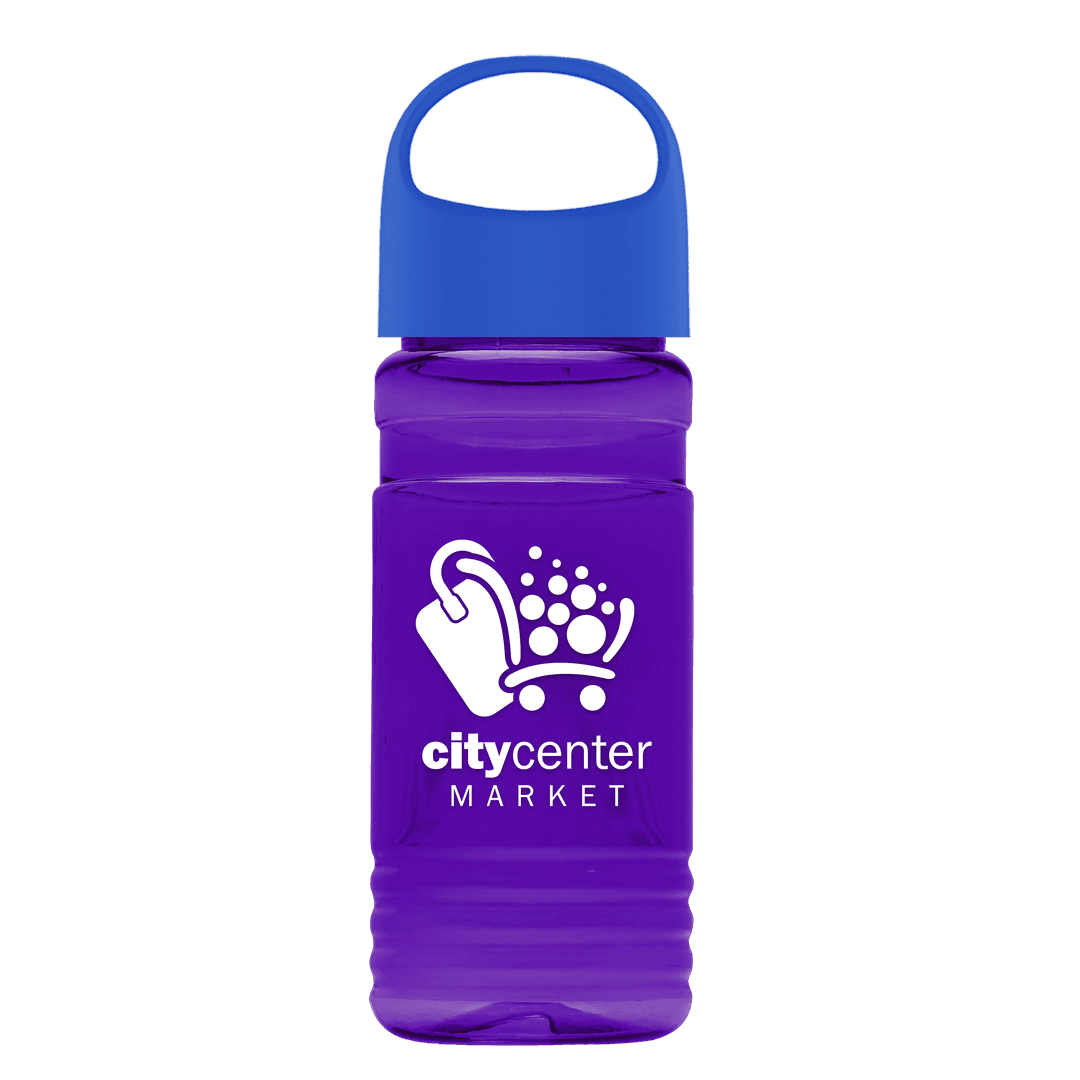 RPET Bottle with Oval Crest Lid - 20 oz.