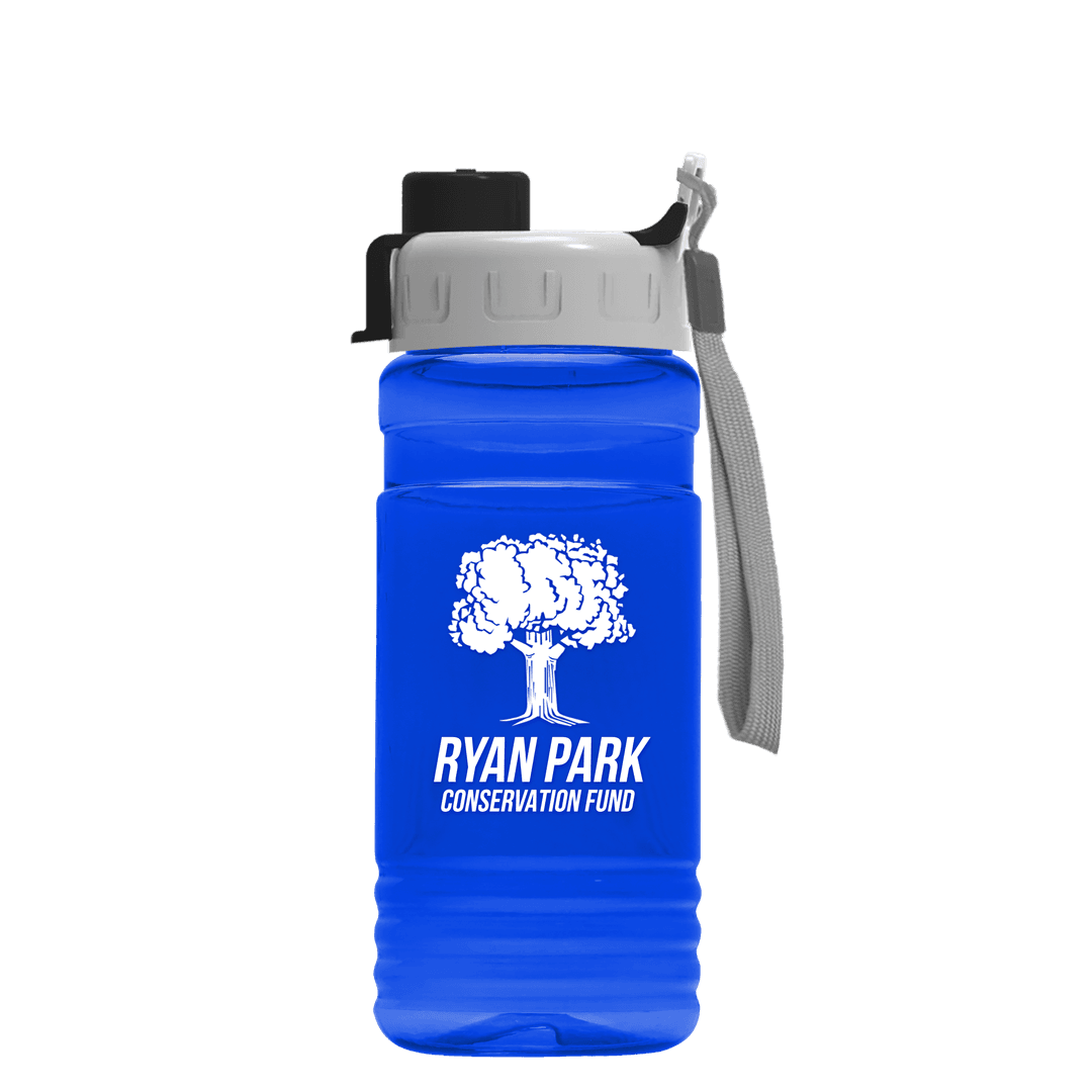 RPET Bottle with Quick-Snap Lid - 20 oz.