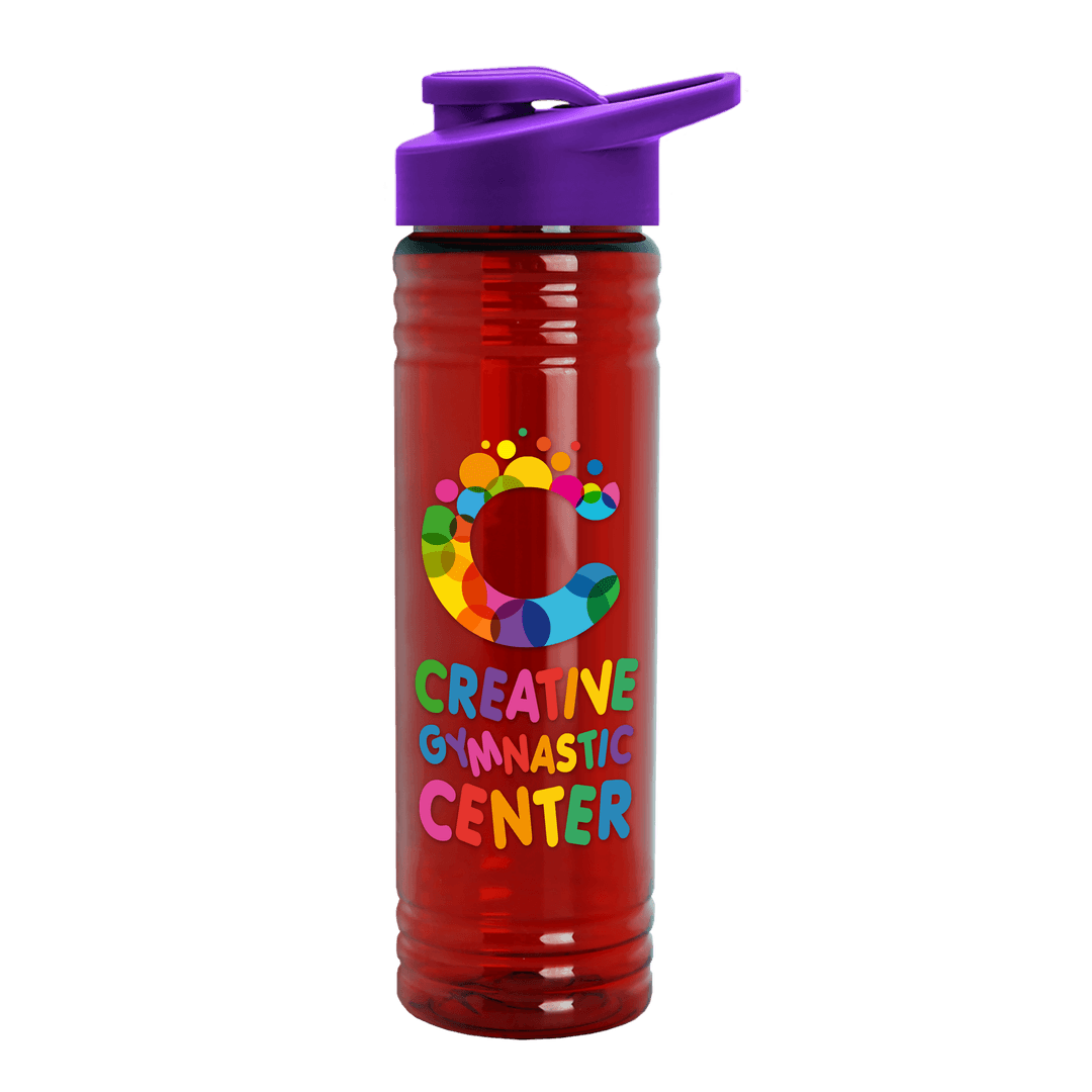 Slim Fit RPET Bottle with Drink-Thru Lid - 24 oz.