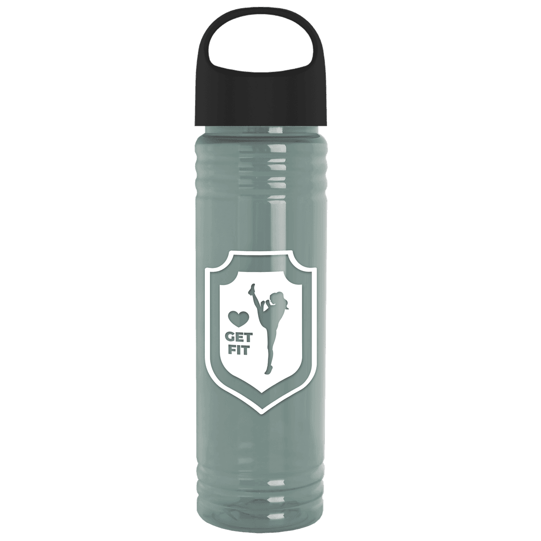 Slim Fit RPET Bottle with Oval Crest Lid - 24 oz.