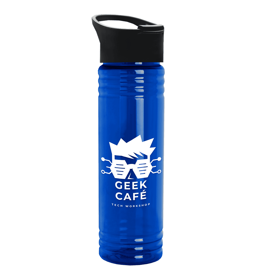 Slim Fit RPET Bottle with Pop-Up Lid - 24 oz.